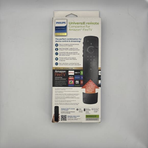 Philips Universal Remote for Amazon Fire TV with Flip & Slide Cradle. New In Box - Picture 4 of 11